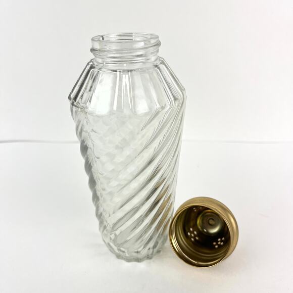 Vinatge Jean Nate Bath Salts 9oz Glass Muffineer Sugar Shaker - Picture 4 of 5